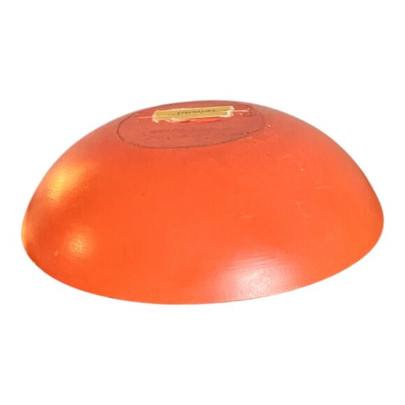 Vtg Rosemaling Hand Painted Wooden Decorative Bowl 9" Folk Art Made Weston VT US - Picture 7 of 7